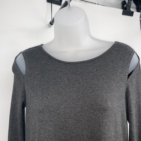 Marie Hell Grey Perk a Boo Sleeve Tee Shirt Dress.Size Small. - Picture 3 of 10